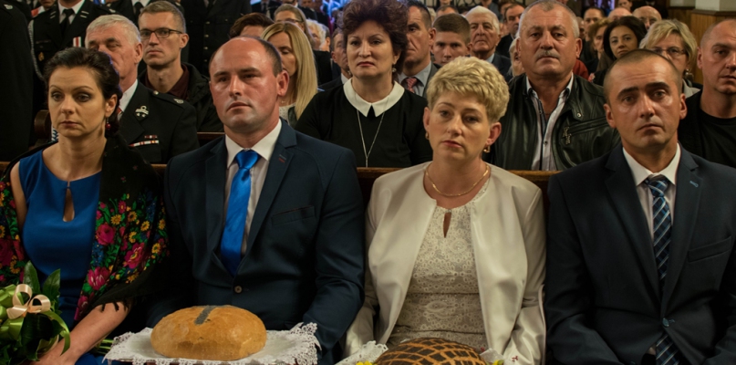 Na zdjęciu starostowie Dożynek w Wieleninie