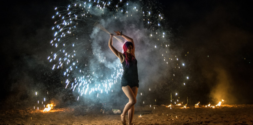 Pokaz Fire Show Formacji Samsara.