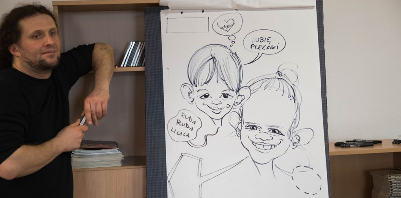 Jedną z ciekawych propozycji na zimowe ferie w Uniejowie są warsztaty z komiksu i karykatury.