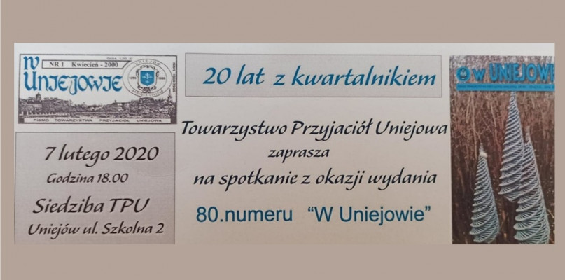 TPU zaprasza na spotkanie z okazji 80.numeru swojego kwartalnika