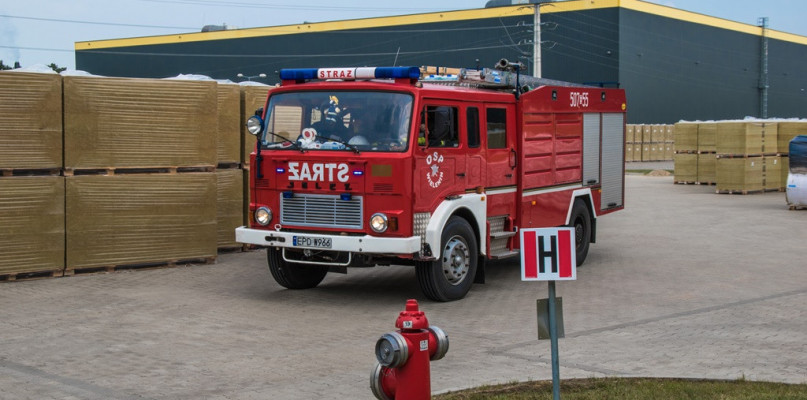 OSP Wielelnin podczas świczeń w zakładzie K-Flexu.