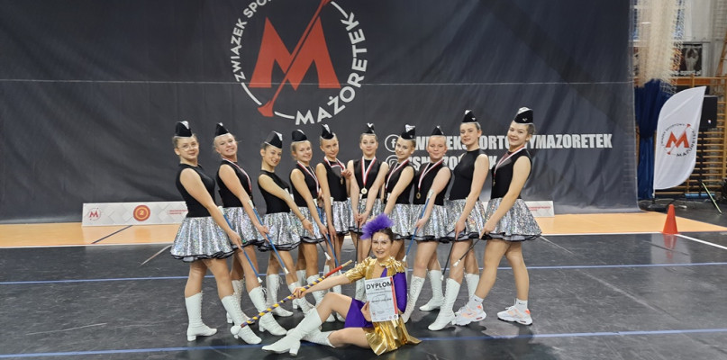 Mażoretki Driady Uniejów wróciły z Gostynia z medalami. Arch. Driady Uniejów