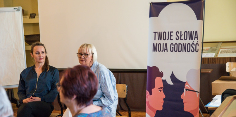 Na zdjęciu prowadzące warsztaty Lena Rogowska - Lewandowska i Magdalena Skrzydlewska 