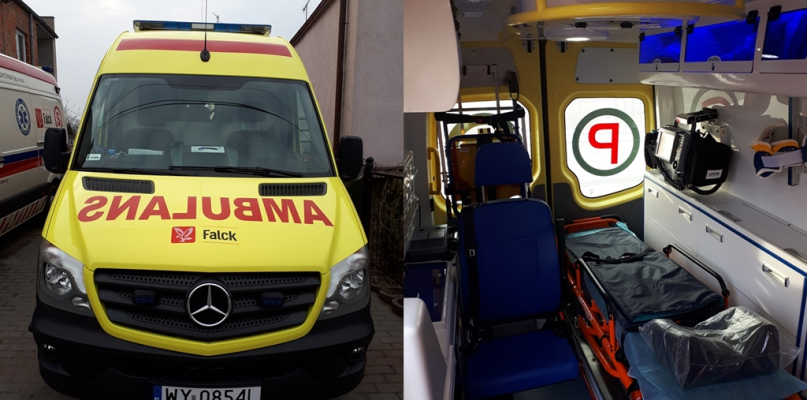 Nowy ambulans działa na terenie powiatu poddębickiego i zastąpił wysłużoną karetkę, której przebieg przekroczył 280 tys. kilometrów.