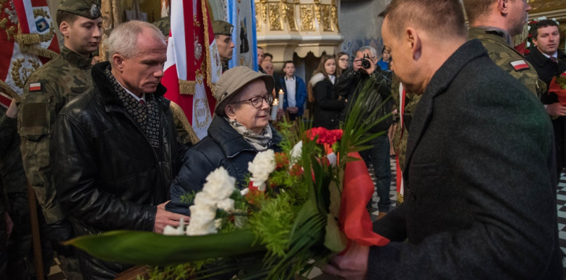 W uroczystościach w Uniejowie wzięli udział córka pułkownika Ścibiora - Magdalena Sopyło oraz wnuk Rafał Sopyło.