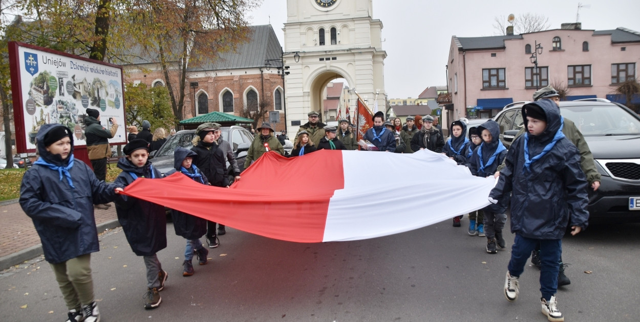 Tak obchodzono Narodowe Święto Niepodległości w Uniejowie. fot.Michał Kubacki