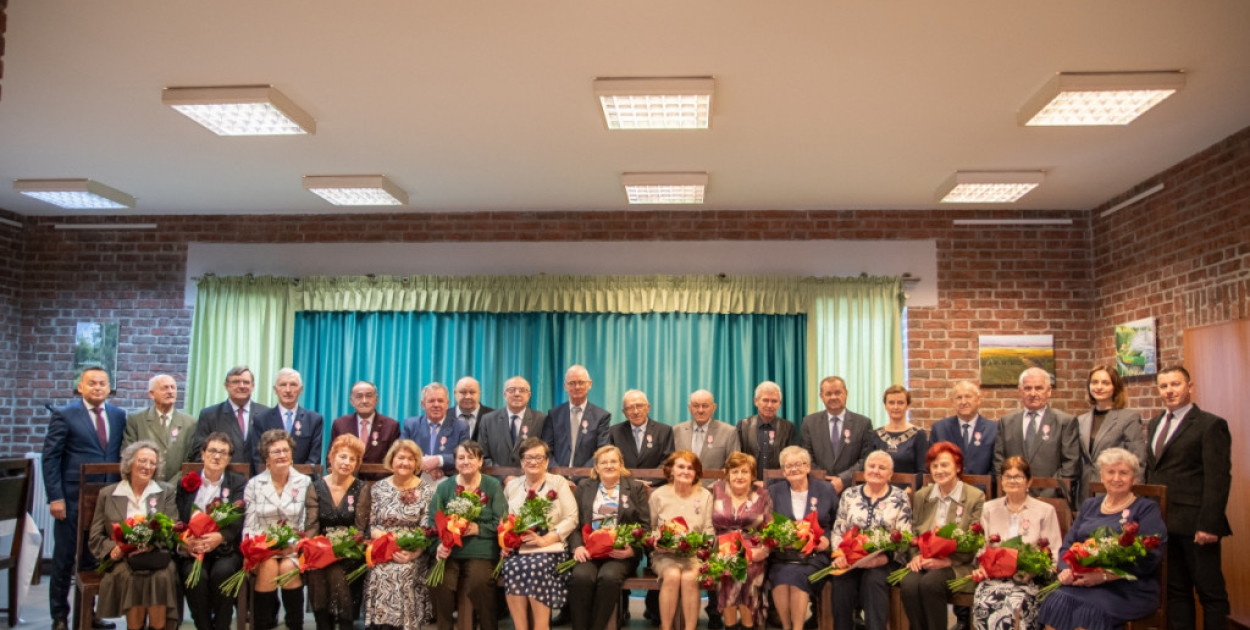 fot.Michał Kubacki, zdjęcie archiwalne. Pary, które obchodziły jubileusz pożycia małżeńskiego w 2024 roku.