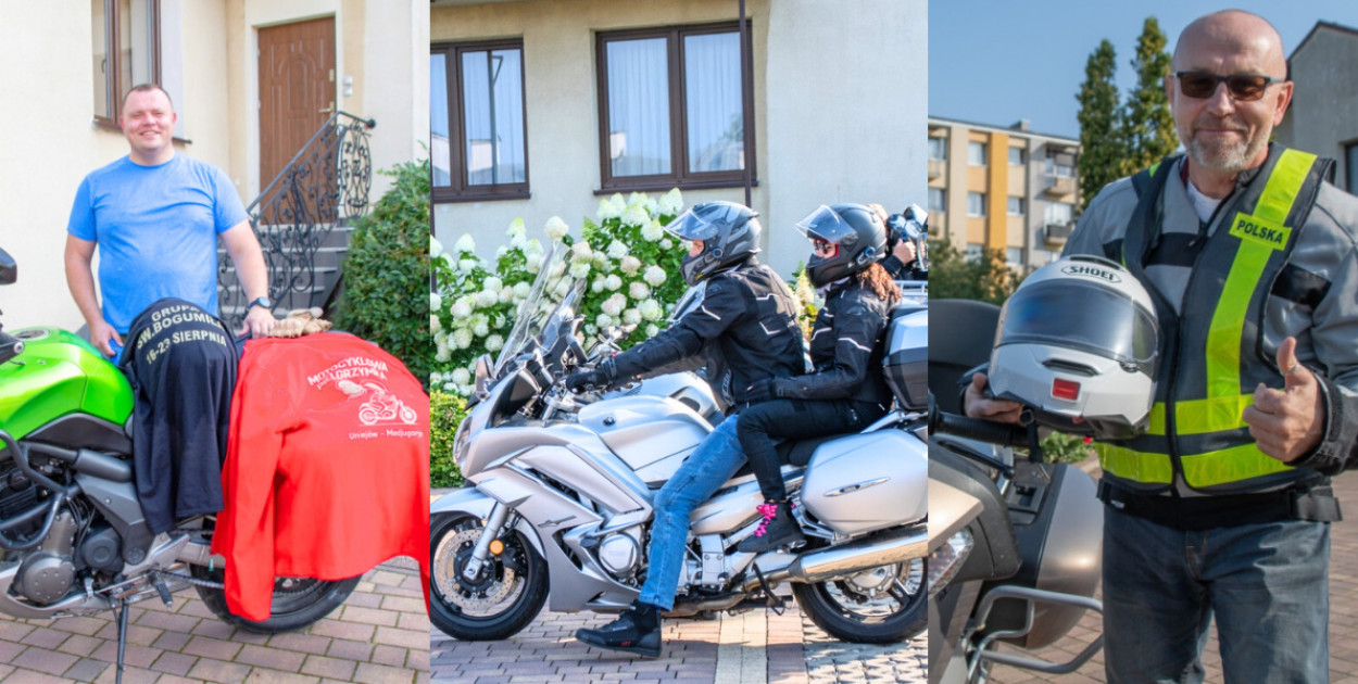 Z Uniejowa wyruszyli motocyklami na pielgrzymkę do Medziugorie fot.Michał Kubacki
