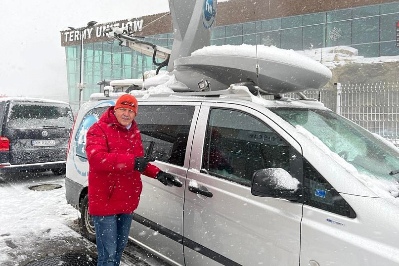 Tomasz Zubilewicz prezentuje prognozę pogody z Term Uniejów