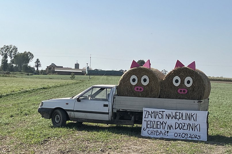 Dożynkowe witacze w Woli Przedmiejskiej