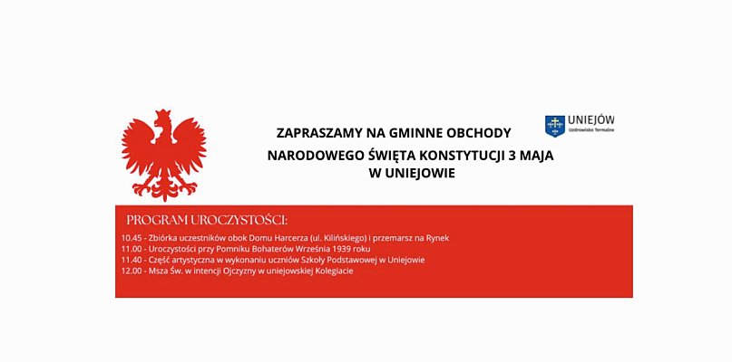 Gminne Obchody Święta Narodowego 3 Maja w Uniejowie - 15447
