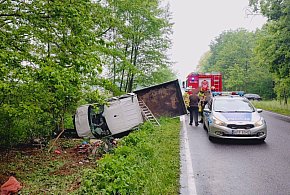 Wypadek w Człopach. Dwie osoby trafiły do szpitala-15690