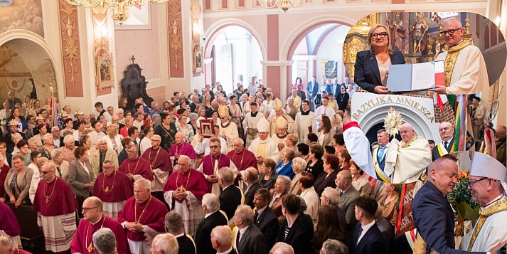 W odpust odbyły się wyjątkowe uroczystości. Proboszcz odebrał flagę od prezydenta [FOTO] 
