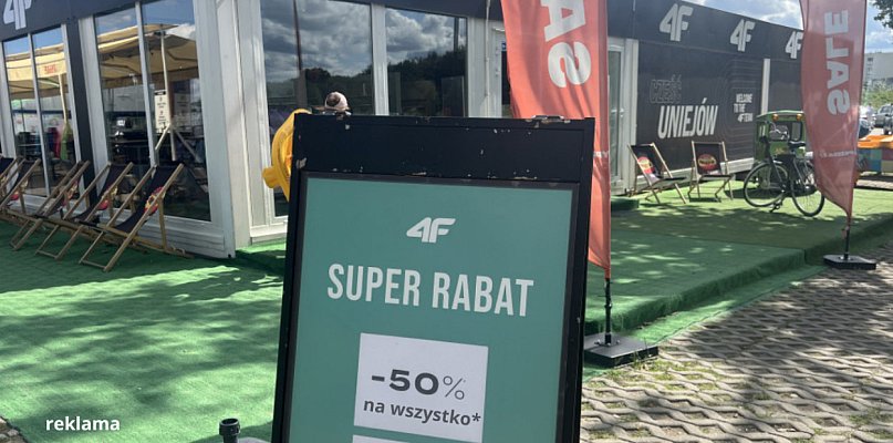 W sklepie 4F w Uniejowie promocja 50 % na wszystko*! Do kiedy? - 16708