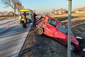 Pijana dachowała w Balinie. Miała 3 promile alkoholu w organizmie