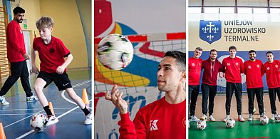 Zawodnicy Widzewa Łódź poprowadzili w Uniejowie lekcję WF-u [FOTO]