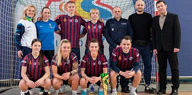 Policjantki i policjanci zagrali w Turnieju Halowej Piłki Nożnej FOTO