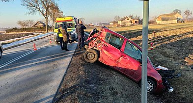 Pijana dachowała w Balinie. Miała 3 promile alkoholu w organizmie
