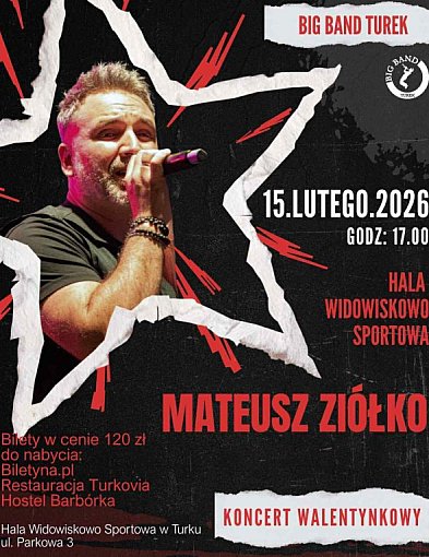 Walentynki na żywo – Mateusz Ziółko & BigBand Turek wystąpią na jednej scenie
