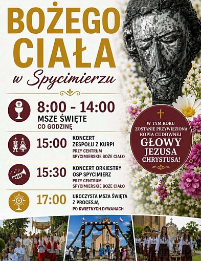 Boże Ciało w Spycimierzu. O której godzinie procesja i msze? Znamy program