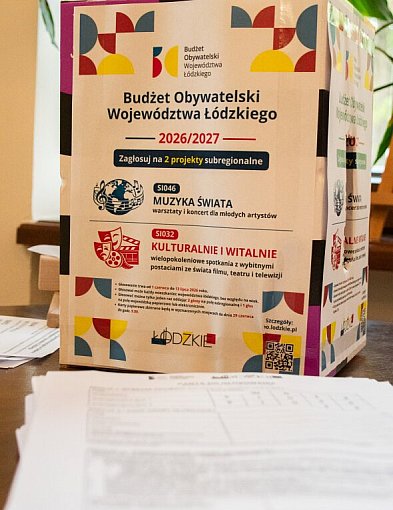 Trwa głosowanie na projekty w Budżecie Obywatelskim Województwa Łódzkiego