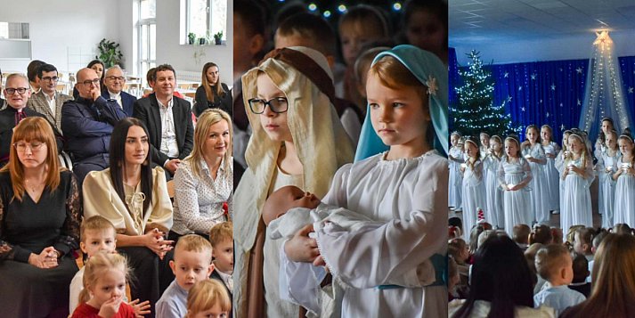 Sześciolatki z Uniejowa zaprezentowały jasełka w przedszkolu [ZDJĘCIA]
