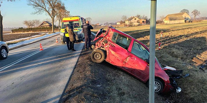 Pijana dachowała w Balinie. Miała 3 promile alkoholu w organizmie
