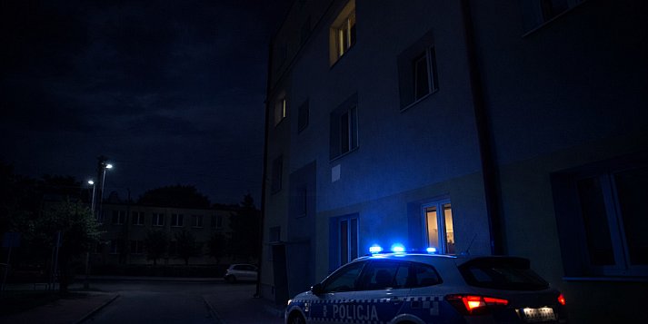 Nocna akcja ratunkowa policji