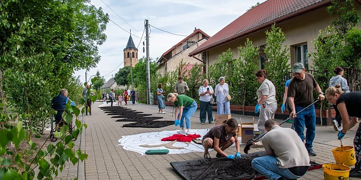 W Spycimierzu powstają słynne kwiatowe dywany [ZDJĘCIA]
