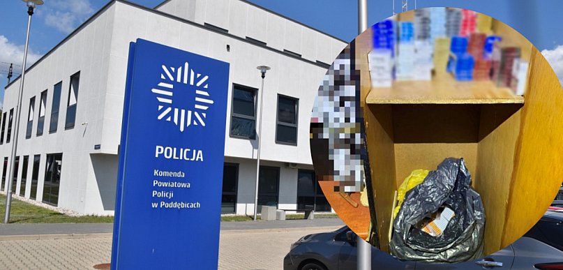 Uderzenie w nielegalny handel tytoniem. Wspólna akcja służb w Poddębicach