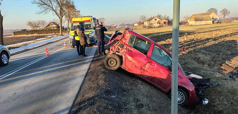 Pijana dachowała w Balinie. Miała 3 promile alkoholu w organizmie