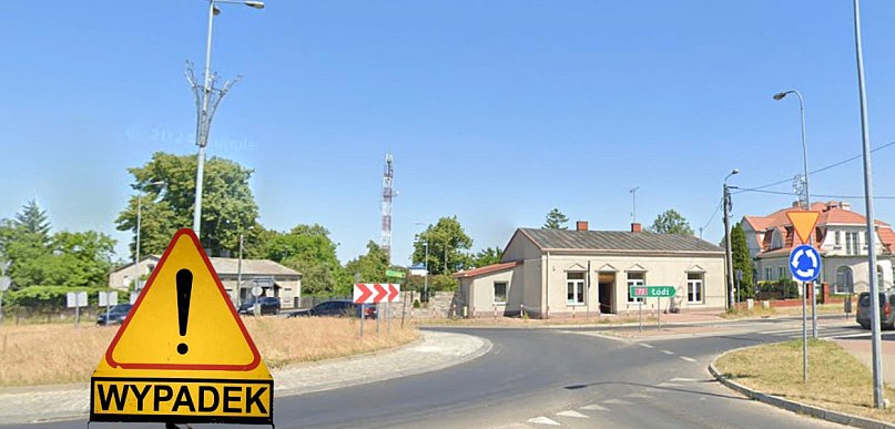 Tragedia w Poddębicach. Śmiertelny wypadek na DK72