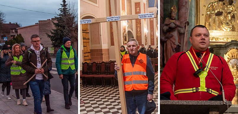 20 km w ciszy i skupieniu. Nocna Droga Krzyżowa kolejny raz w uniejowskiej parafii