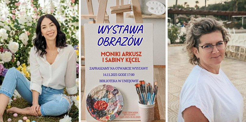 Niezwykła wystawa obrazów mieszkanek Uniejowa w bibliotece - 17221