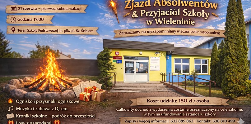 Spotkanie po latach już 27 czerwca. Zjazd Absolwentów i Przyjaciół Szkoły