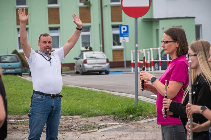 Tak wyglądała ostatnia próba musztry paradnej przed wyjazdem