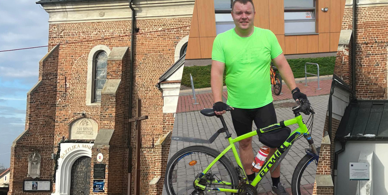 Z Uniejowa do Wilna na dwóch kółkach. Kolejna niezwykła inicjatywa księdza