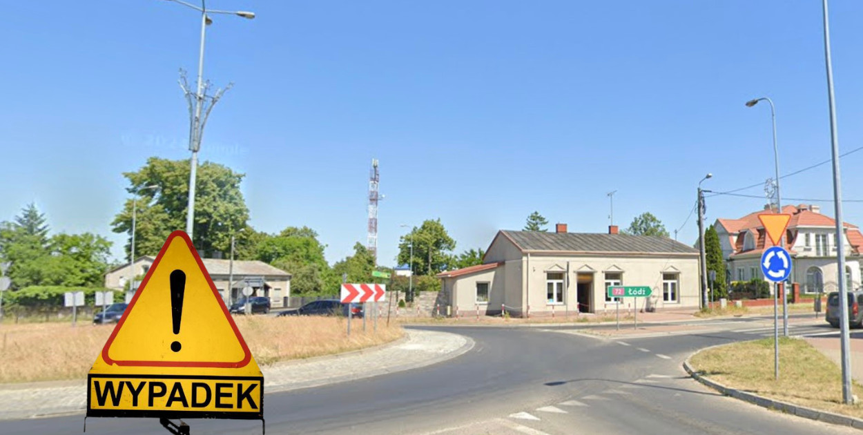 Tragedia w Poddębicach. Śmiertelny wypadek na DK72