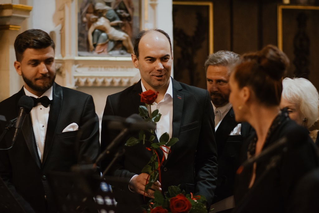 Robert Palka na koncercie Teatru Wielkiego.