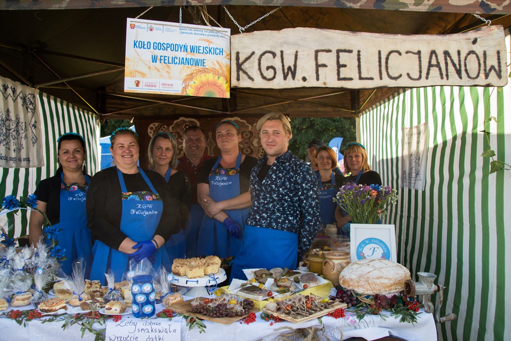 KGW Felicjanów na Dożynkach Powiatowych w Dalikowie.
