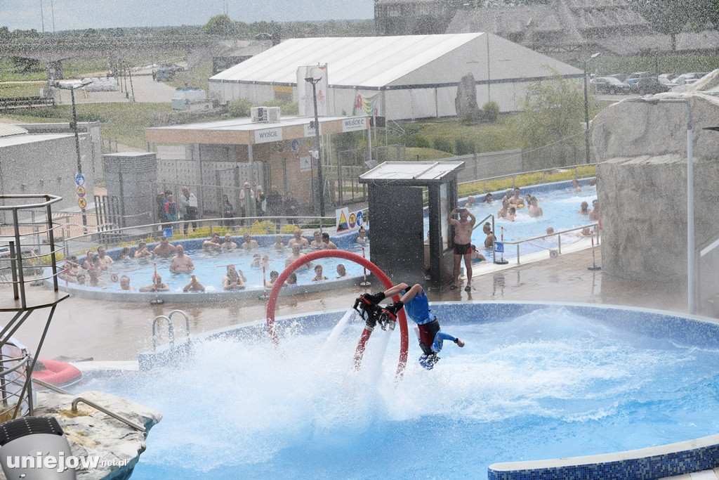 W Weekend na Termach Uniejów zaplanowano pokazy Flyboardingu.