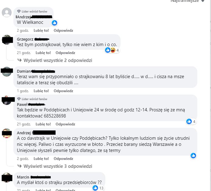 źródło: facebook, spotted Poddębice.